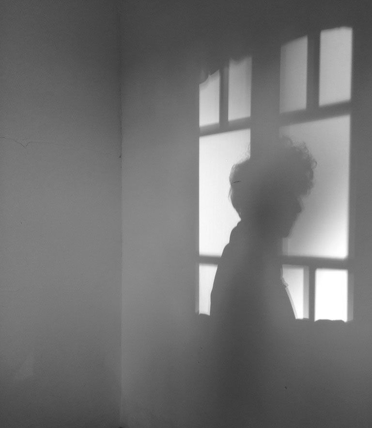 Diogo Goncalves (Lisbon, Portugal), The confinement projects us against the walls. The exterior light reflects us into the interior of our homes. Outside we are the projection of how we inhabit the house. In this time of physical interiorization, it remains for us to inhabit thought. Everything seems monochromatic. However, we are dissolving everything we are.