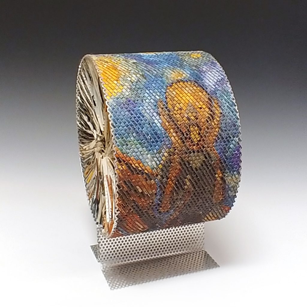 Bonnie Kuhr, How I Feel, 2021, altered book, 12"H 10"D 8"W