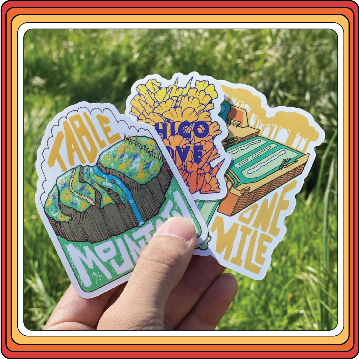 Jacob Davenport stickers, prints, and tote bags