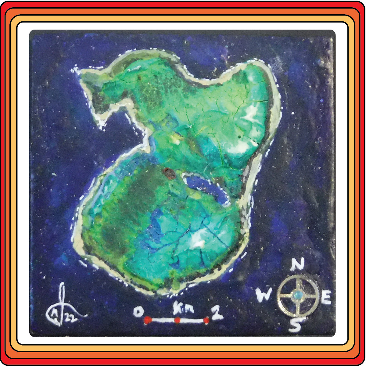 Jeffrey Obser acrylic map art