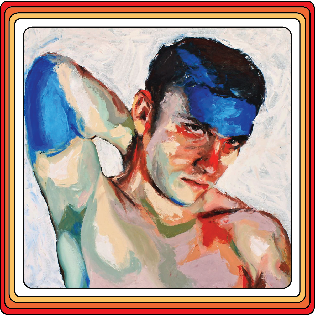 Jess Cross Prints and small paintings of figures and landscapes along with stickers and keychains.