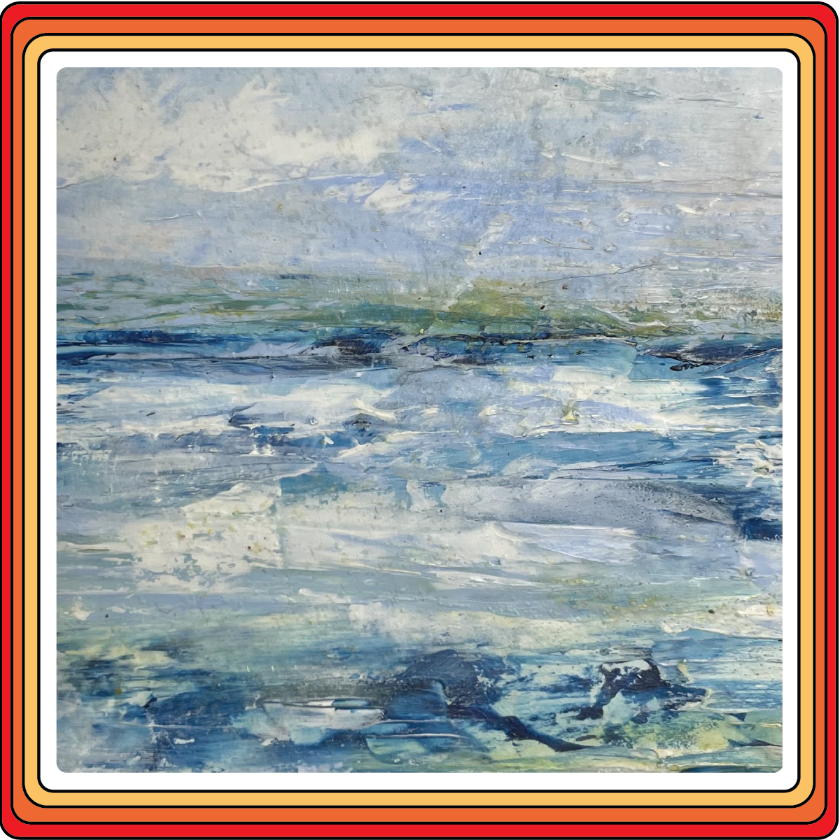 Judy Kane painted panels, matted paintings, papier-mâché sculptures and sketchbooks