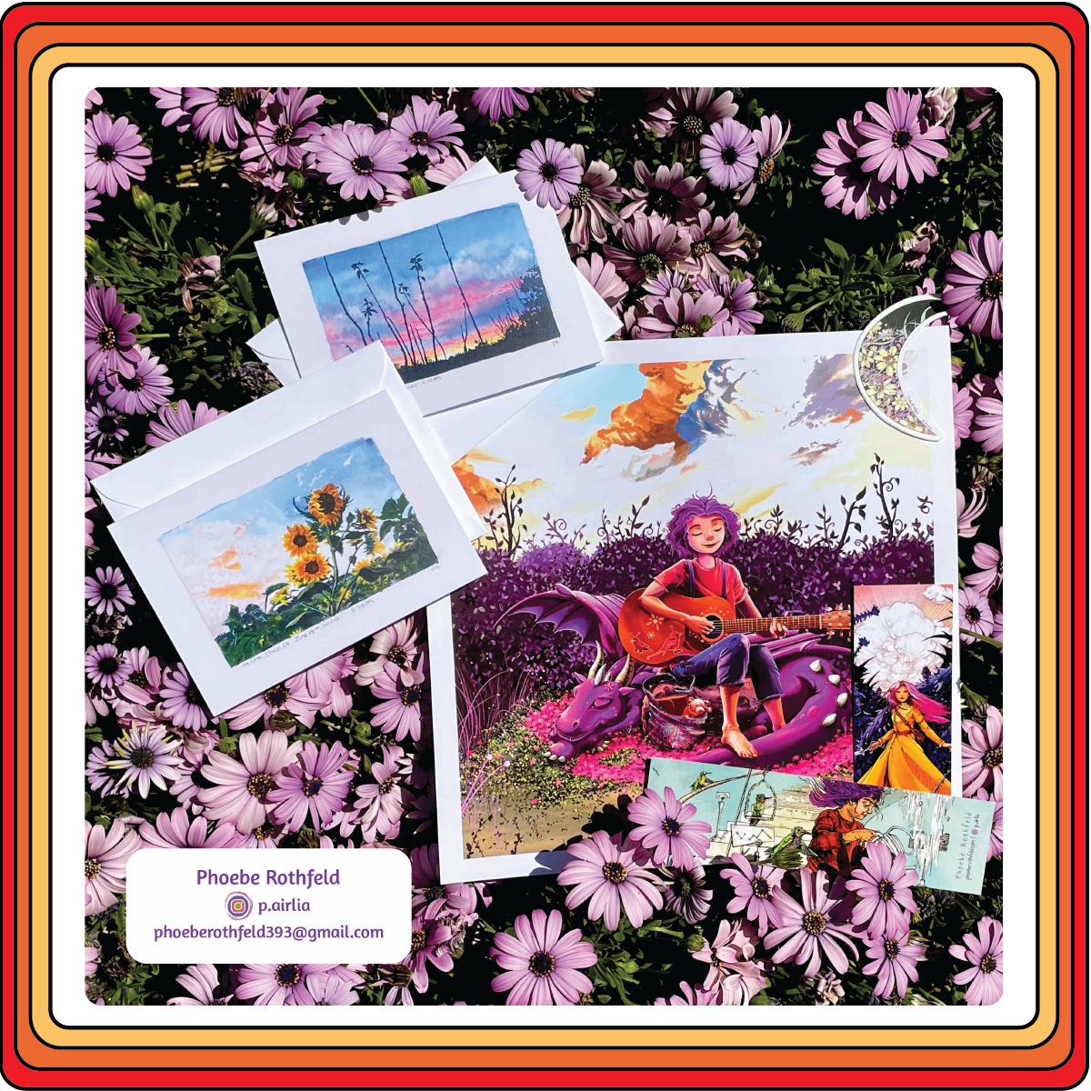 Phebe Rothfeld Cards, Art Prints, Stickers, Bookmarks