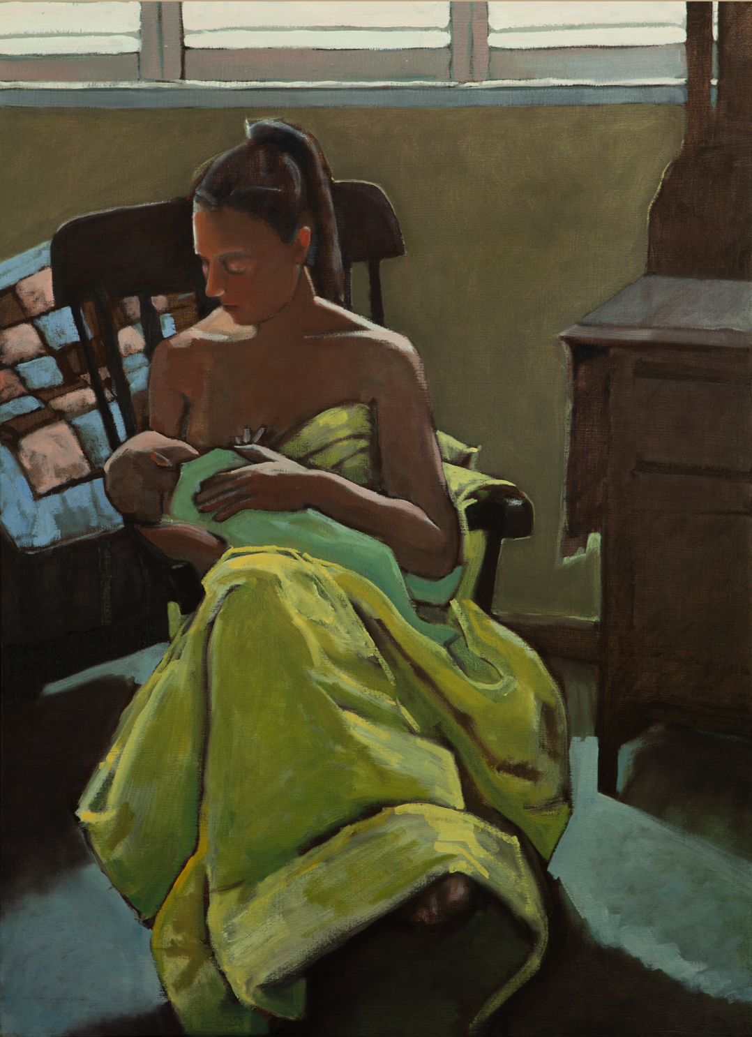Rick Vertolli, "Mother & Child", Oil on canvas, 22"x 30"