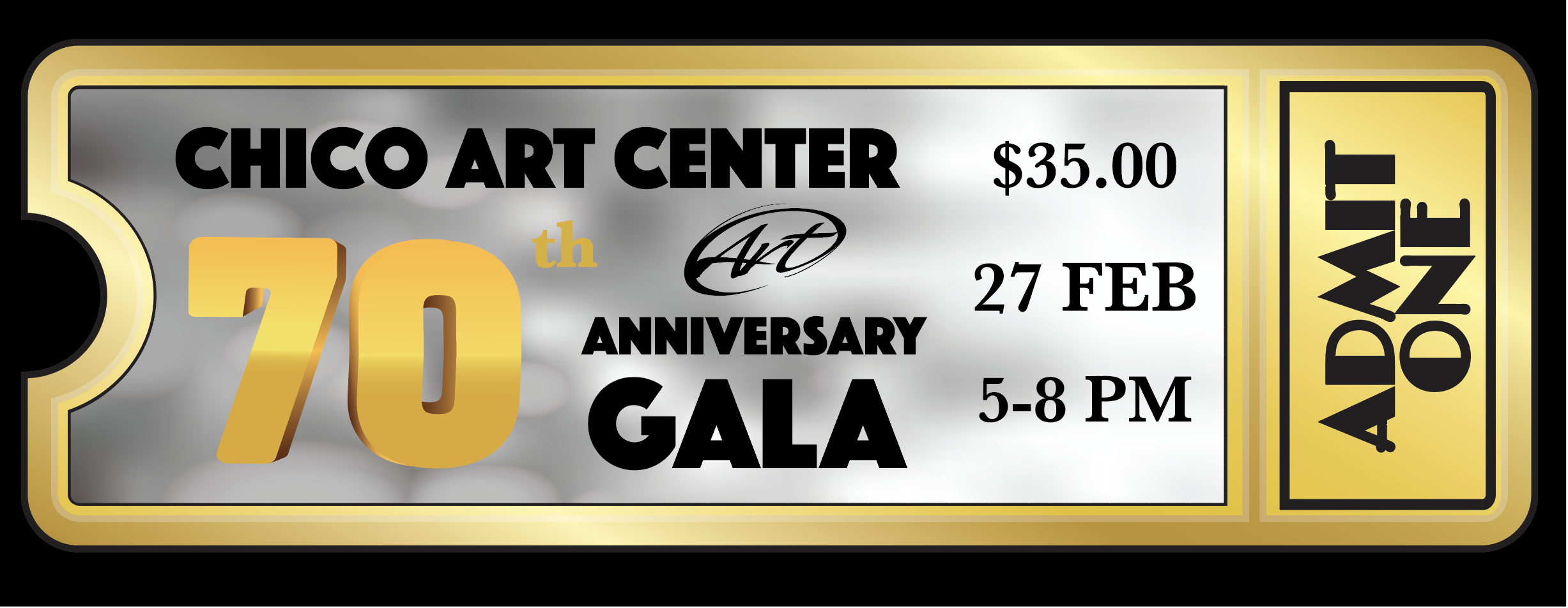 SILVER GALA ART TICKET